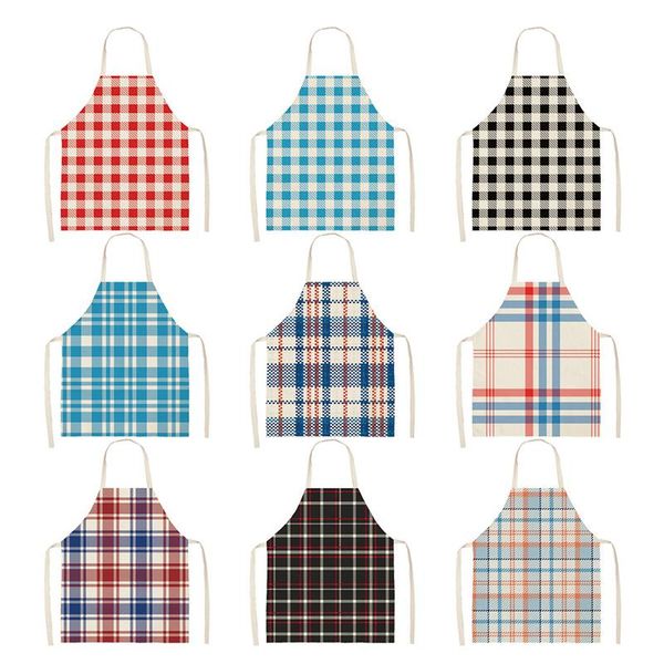 aprons color grid pattern apron for kitchen cooking accessories women woman child
aprons color grid pattern apron for kitchen cooking accessories women woman child