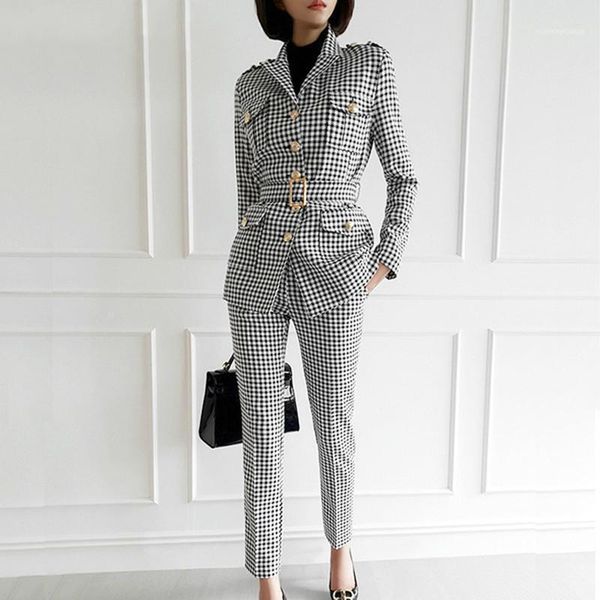 women's suits & blazers 2021 business women and pant office lady 2 piece suit set long-sleeved bodycon plaid blazer1, White;black
women's suits & blazers 2021 business women and pant office lady 2 piece suit set long-sleeved bodycon plaid blazer1, White;black