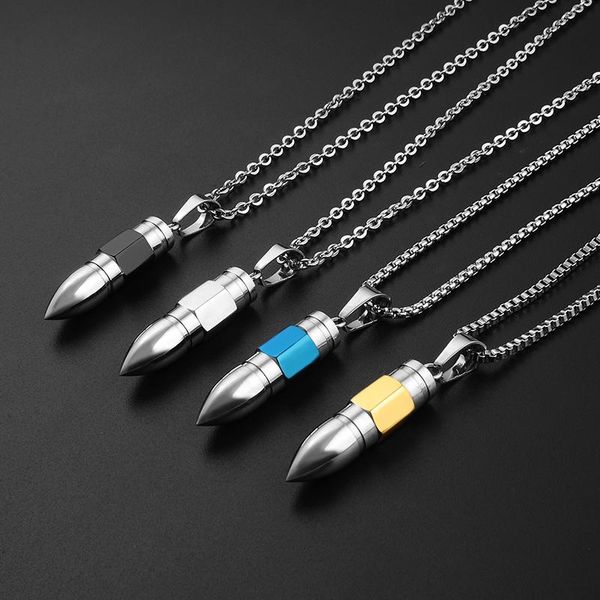 pendant necklaces mens stainless steel retrofit warhead steampunk jewelry for neck gifts male accessories, Silver
pendant necklaces mens stainless steel retrofit warhead steampunk jewelry for neck gifts male accessories, Silver