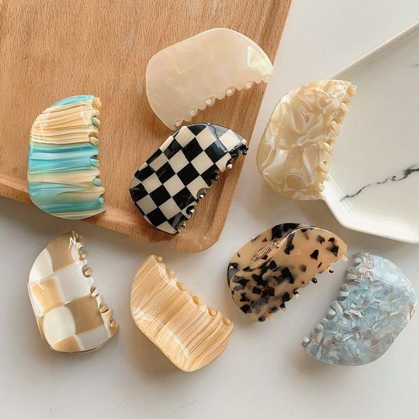 hair clips & barrettes fflacell ins black and white checkerboard cellulose acetate semicircle back head grab clip women girls temperament ha, Golden;silver
hair clips & barrettes fflacell ins black and white checkerboard cellulose acetate semicircle back head grab clip women girls temperament ha, Golden;silver
