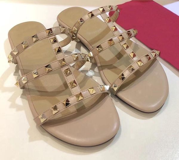 g shoes 2021 new fashion womens flat rivet espadrilles shoes casual sandals leather ladies flat slippers flip flop 35-42, Black
g shoes 2021 new fashion womens flat rivet espadrilles shoes casual sandals leather ladies flat slippers flip flop 35-42, Black