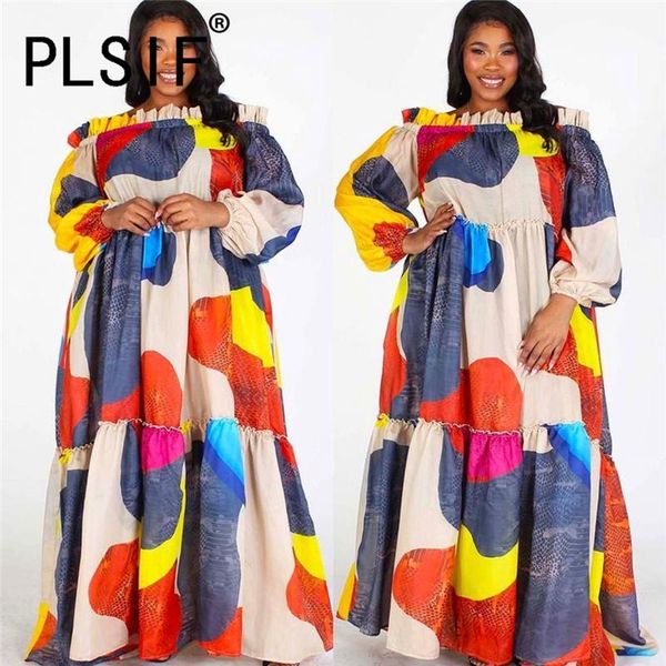casual dresses fashion slash neck print long maxi dress beach party club vestidos longo 2021 women boho, Black;gray
casual dresses fashion slash neck print long maxi dress beach party club vestidos longo 2021 women boho, Black;gray