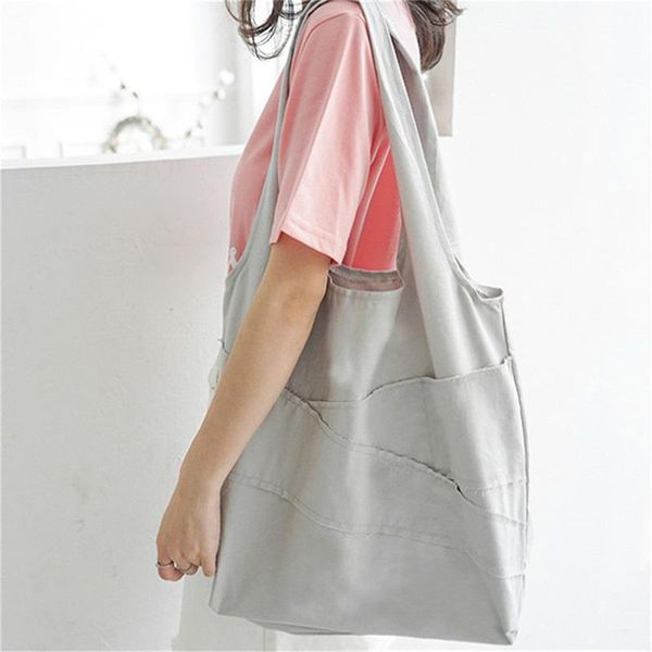 twill cotton shoulder bag fashion handbag korean version of the solid color stitching cloth storage bags
twill cotton shoulder bag fashion handbag korean version of the solid color stitching cloth storage bags