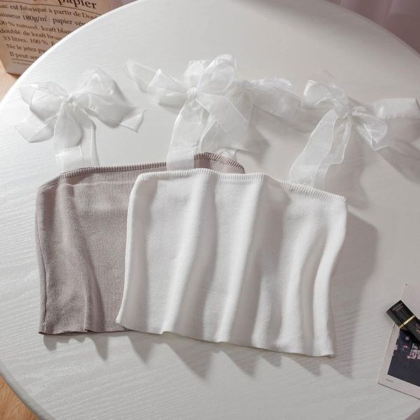 camisoles & tanks ribbon bowknot t-shirt white vest women's 2021 summer design short suspender, Black;white
camisoles & tanks ribbon bowknot t-shirt white vest women's 2021 summer design short suspender, Black;white
