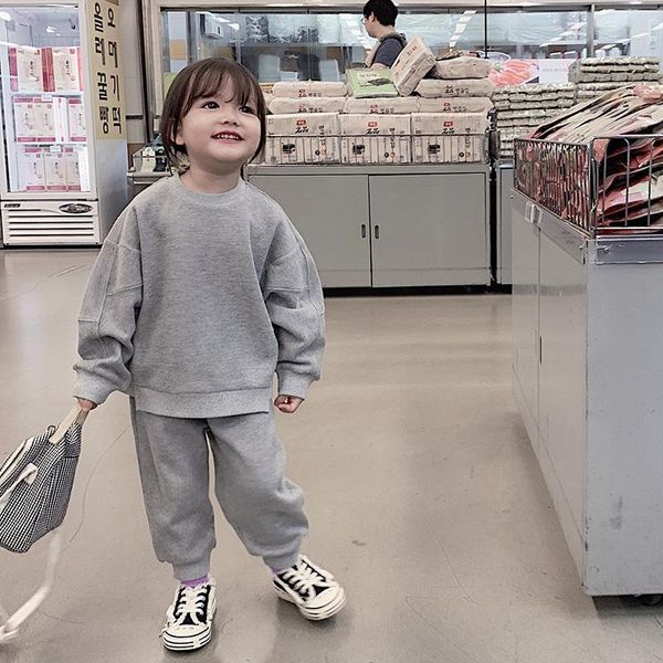 girls boy sports suit korean children pure color cotton girl hoodie sweatshirts outfit set long sleeve child kids tracksuit clothing sets, White
girls boy sports suit korean children pure color cotton girl hoodie sweatshirts outfit set long sleeve child kids tracksuit clothing sets, White