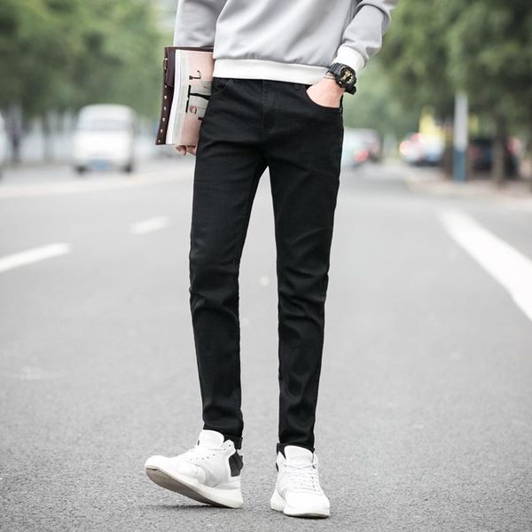 jeans men solid color cotton skinny denim pants fashion casual young students simple size 26-35 men's, Blue
jeans men solid color cotton skinny denim pants fashion casual young students simple size 26-35 men's, Blue