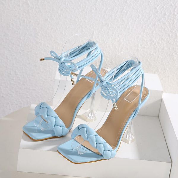 sandals ankle strap summer fashion design weave women transparent crystal high heels ladies square toe shoes for, Black
sandals ankle strap summer fashion design weave women transparent crystal high heels ladies square toe shoes for, Black