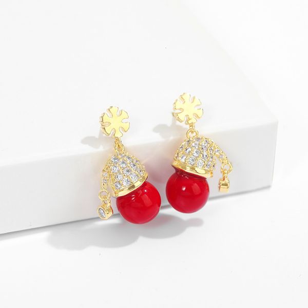 autumn and winter snowflake earrings tide red pearl christmas long 925 silver needle, Golden
autumn and winter snowflake earrings tide red pearl christmas long 925 silver needle, Golden