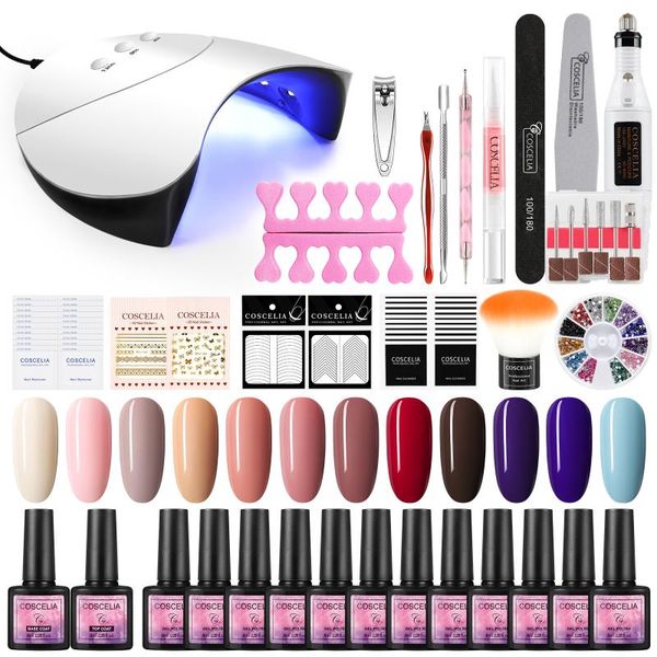 nail polish kit glitter manicure set 36w uv led lamp electric drill semi permanent paint hybrid nails gel tools art kits
nail polish kit glitter manicure set 36w uv led lamp electric drill semi permanent paint hybrid nails gel tools art kits