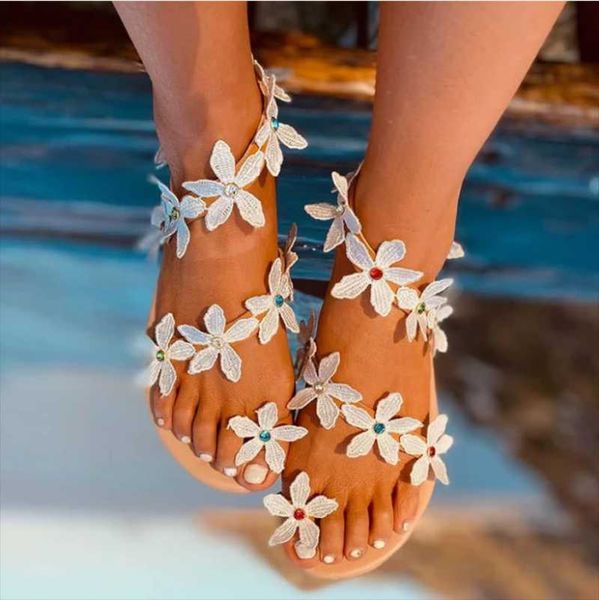 women's flower sandals 2021 summer strappy toe ring slip-on flat casual beach cute bohemian female, Black
women's flower sandals 2021 summer strappy toe ring slip-on flat casual beach cute bohemian female, Black