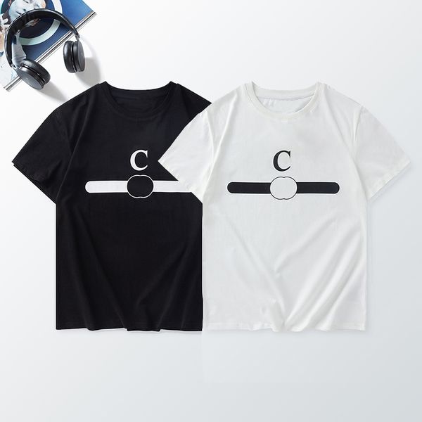 women and men brand 100% cotton summer and spring t-shirt logo printed short sleeve tees, White;black
women and men brand 100% cotton summer and spring t-shirt logo printed short sleeve tees, White;black