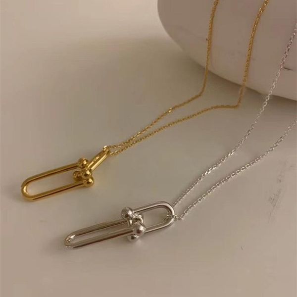 korean fashion double u-shaped pendant necklace female ins golden simple clavicle chain trend gift necklaces, Silver
korean fashion double u-shaped pendant necklace female ins golden simple clavicle chain trend gift necklaces, Silver
