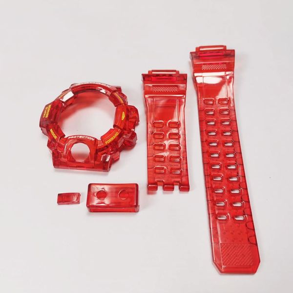 watch bands red color gw9400 silicone rubber strap and bezel 9400 band transparent watchband case cover with tools, Black;brown
watch bands red color gw9400 silicone rubber strap and bezel 9400 band transparent watchband case cover with tools, Black;brown