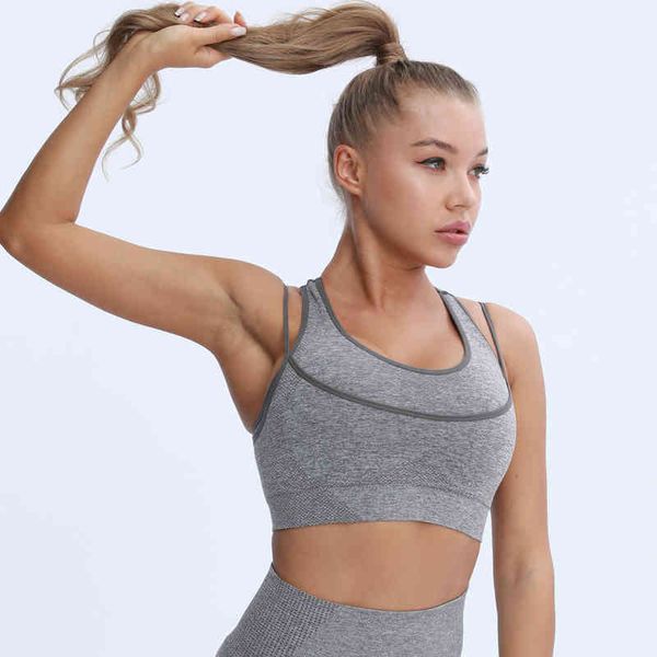 nepoagym women 2nd edition vital seamless strappy sport bra double layered medium support removable padding for workout yoga, Red;black
nepoagym women 2nd edition vital seamless strappy sport bra double layered medium support removable padding for workout yoga, Red;black
