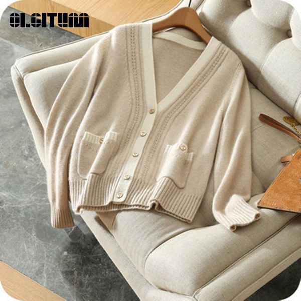 women's sweaters 2021 autumn and winter cashmere cardigan female korean version v-neck loose knit bottoming sweater open stitch women, White;black
women's sweaters 2021 autumn and winter cashmere cardigan female korean version v-neck loose knit bottoming sweater open stitch women, White;black