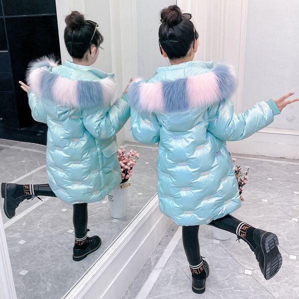 girls' winter cotton padded jacket middle school children's women's new clothes medium and, Blue;gray
girls' winter cotton padded jacket middle school children's women's new clothes medium and, Blue;gray
