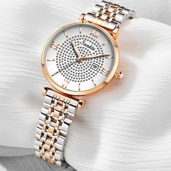 wristwatches sunkta women watch creative design steel women's wrist watches female clock relogio feminino montre femme, Slivery;brown
wristwatches sunkta women watch creative design steel women's wrist watches female clock relogio feminino montre femme, Slivery;brown