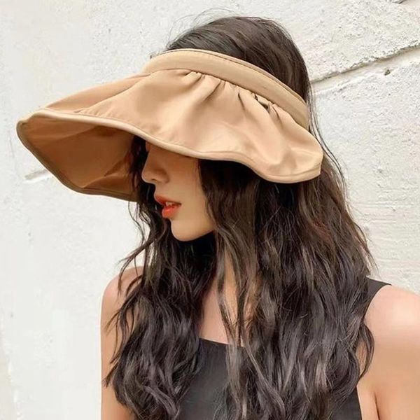 wide brim hats summer visors cap foldable large sun hat beach for women hair accessories dual-use straw wholesale chapea, Blue;gray
wide brim hats summer visors cap foldable large sun hat beach for women hair accessories dual-use straw wholesale chapea, Blue;gray