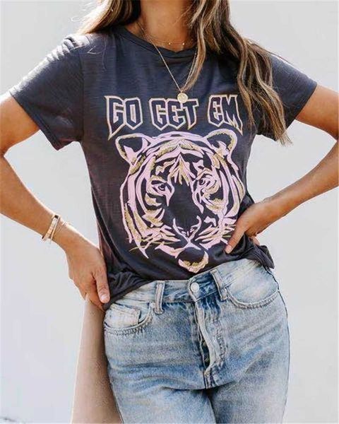 women's t-shirt vintage in animal tiger fashion impression t-shirt of women will see jerseys casual-neck office madam more size 5uav, White
women's t-shirt vintage in animal tiger fashion impression t-shirt of women will see jerseys casual-neck office madam more size 5uav, White
