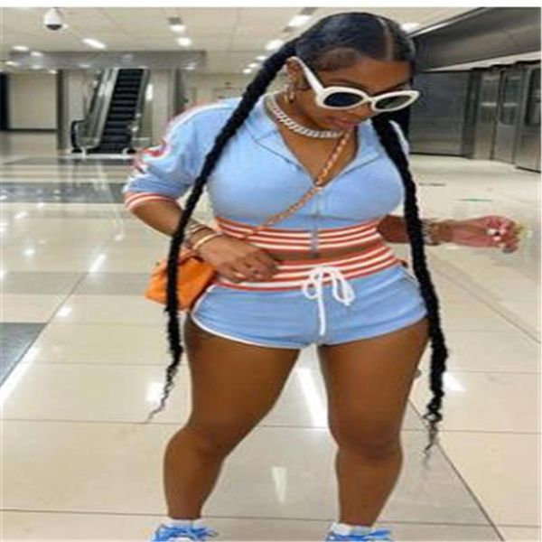 women's tracksuits 2 pcs women casual shorts set summer sports outfits color block striped half sleeve cardigan + cutout with drawstrin, Gray
women's tracksuits 2 pcs women casual shorts set summer sports outfits color block striped half sleeve cardigan + cutout with drawstrin, Gray