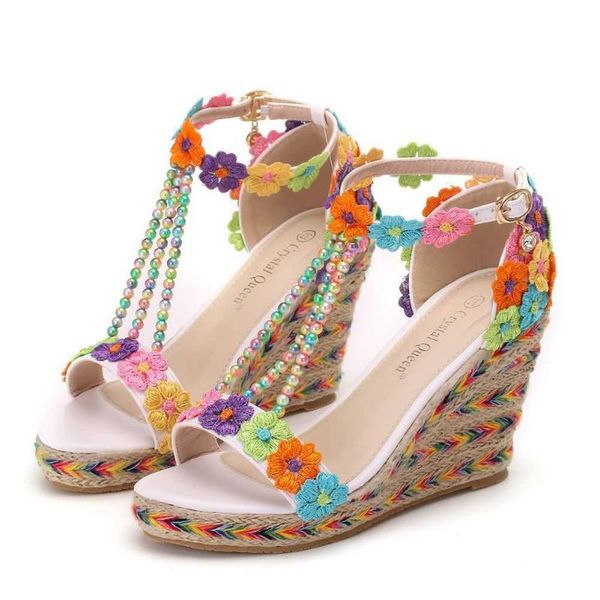 sandals 2021 9cm lace beaded waterproof platform slope heel large size big famous, Black
sandals 2021 9cm lace beaded waterproof platform slope heel large size big famous, Black