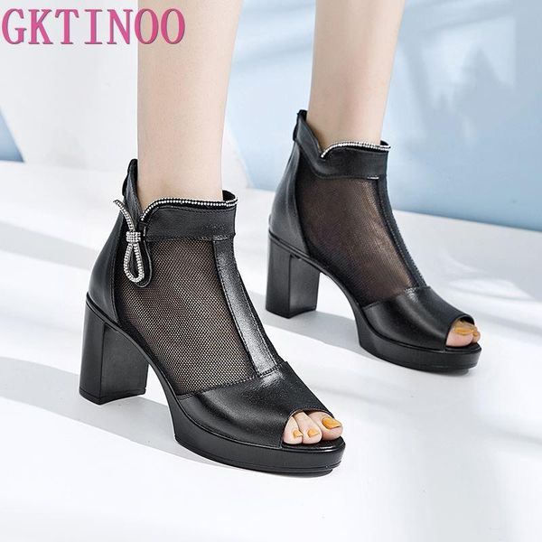 dress shoes gktinoo genuine leather thick heel sandals women summer high open toe rhinestone breathable mesh ladies, Black
dress shoes gktinoo genuine leather thick heel sandals women summer high open toe rhinestone breathable mesh ladies, Black