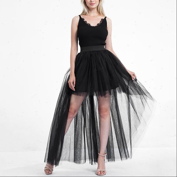 3 layers women skirt tulle black short front long high low tutu ballet princess for party wedding
3 layers women skirt tulle black short front long high low tutu ballet princess for party wedding