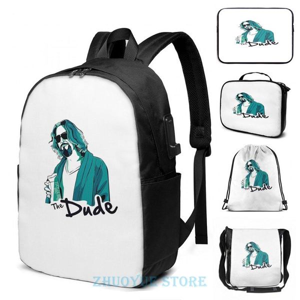 backpack funny graphic print the dude, big lebowski usb charge men school bags women bag travel laptop
backpack funny graphic print the dude, big lebowski usb charge men school bags women bag travel laptop