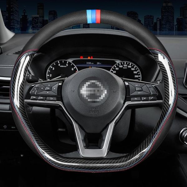 steering wheel covers carbon fiber cow leather cover for almera x trail grand livina navara serena tiida kicks march 2021
steering wheel covers carbon fiber cow leather cover for almera x trail grand livina navara serena tiida kicks march 2021