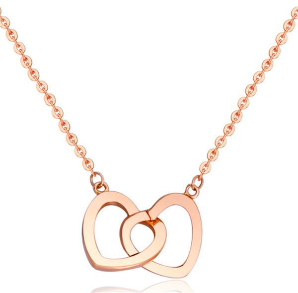 pendant necklaces 316l stainless steel non-fading double heart necklace peach fashion, Silver
pendant necklaces 316l stainless steel non-fading double heart necklace peach fashion, Silver