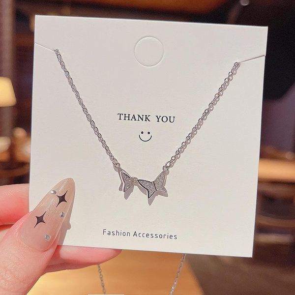 pendant necklaces titanium steel bow necklace female ins tide niche high-end design clavicle chain women jewelry for, Silver
pendant necklaces titanium steel bow necklace female ins tide niche high-end design clavicle chain women jewelry for, Silver