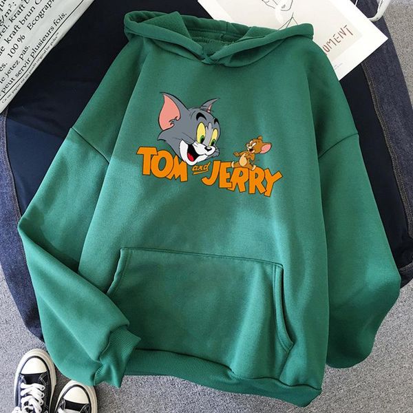 women's hoodies & sweatshirts kawaii cat tom mouse jerry hoodie men/women sweatshirt girls casual hip hop oversize clothes kpop couple, Black
women's hoodies & sweatshirts kawaii cat tom mouse jerry hoodie men/women sweatshirt girls casual hip hop oversize clothes kpop couple, Black