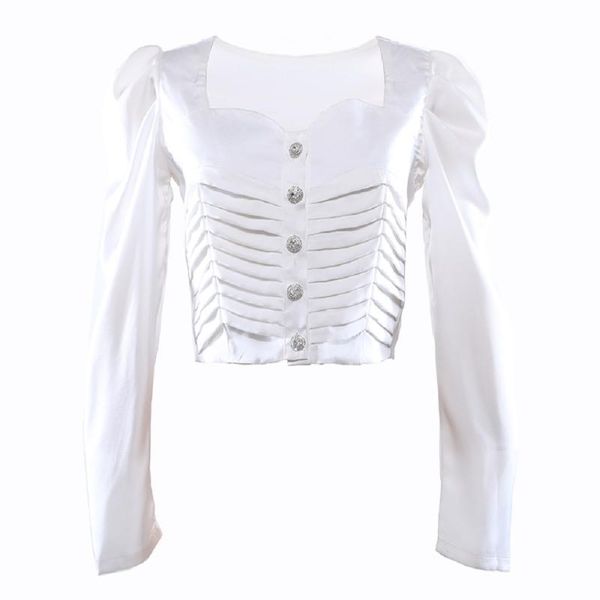 summer satin pleated slim fit single-breasted ladies shirts 2021 fashion party pullovers bra xl women's t-shirt, White
summer satin pleated slim fit single-breasted ladies shirts 2021 fashion party pullovers bra xl women's t-shirt, White