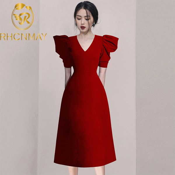new chic puff sleeve bodycon dress ladies office elegant red women summer v neck midi dress short sleeve slim waist dressswimwear bathing su, Black;gray
new chic puff sleeve bodycon dress ladies office elegant red women summer v neck midi dress short sleeve slim waist dressswimwear bathing su, Black;gray