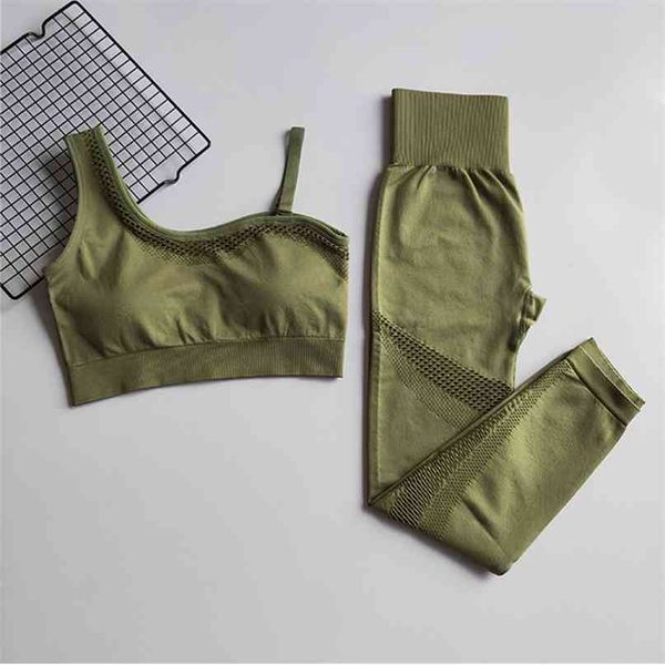 seamless yoga set women gym clothing sportswear hollow out leggings padded one shoulder bra workout clothes 210813, Gray
seamless yoga set women gym clothing sportswear hollow out leggings padded one shoulder bra workout clothes 210813, Gray