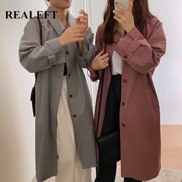 autumn casual single breasted women coats classic long trench chic female loose windbreaker pocket 210428, Tan;black
autumn casual single breasted women coats classic long trench chic female loose windbreaker pocket 210428, Tan;black