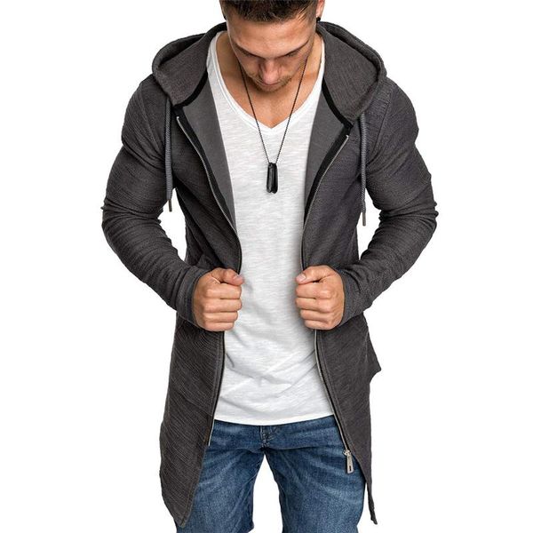 men's trench coats imcute swallowtail zip cardigan mid-length coat fall/winter casual long sleeve slim hooded pocket cloak sweatshirt, Tan;black
men's trench coats imcute swallowtail zip cardigan mid-length coat fall/winter casual long sleeve slim hooded pocket cloak sweatshirt, Tan;black