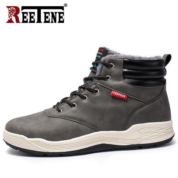 boots reetene fashion ankle men warm snow for winter lace-up plush male shoes lightweight leather casual, Black
boots reetene fashion ankle men warm snow for winter lace-up plush male shoes lightweight leather casual, Black