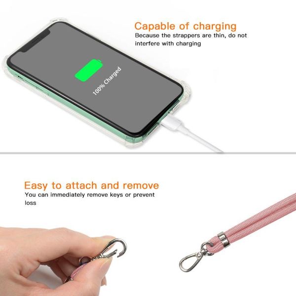 adjustable phone lanyard detachable neck cord strap safety nylon tether for all phones case combination cell straps & charms
adjustable phone lanyard detachable neck cord strap safety nylon tether for all phones case combination cell straps & charms