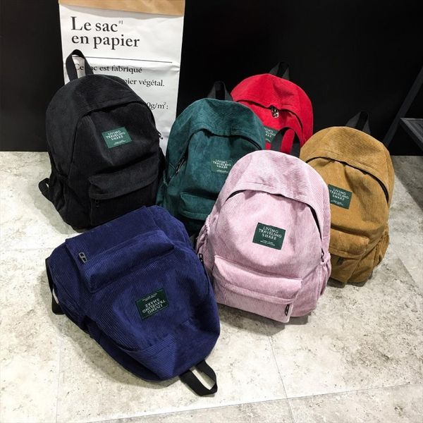 women corduroy canvas backpack female soft velvet school bag mochila feminina backpacks adolescent teenage girls travel bagpack
women corduroy canvas backpack female soft velvet school bag mochila feminina backpacks adolescent teenage girls travel bagpack