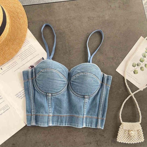 singreiny retro washed denim crop women v neck backless slim corset party camisole summer off shoulder strap y2k 210419, White
singreiny retro washed denim crop women v neck backless slim corset party camisole summer off shoulder strap y2k 210419, White