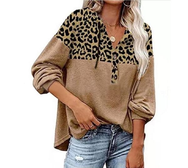 women's hoodies & sweatshirts women pullover autumn and winter casual loose streetwear clothing long sleeve leopard print hoodie, Black
women's hoodies & sweatshirts women pullover autumn and winter casual loose streetwear clothing long sleeve leopard print hoodie, Black