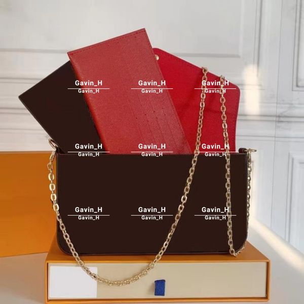 women vintage shoulder bag multi pochette with box designers handbag purse 3 piece/set clutch wallet crossbody luxurys removable chain tote
women vintage shoulder bag multi pochette with box designers handbag purse 3 piece/set clutch wallet crossbody luxurys removable chain tote