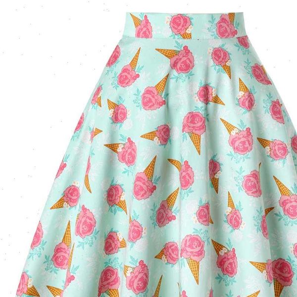 50s vintage retro bouquet women skirt floral print high waist midi knee length long saia feminina ladies rockabilly swing, Black
50s vintage retro bouquet women skirt floral print high waist midi knee length long saia feminina ladies rockabilly swing, Black