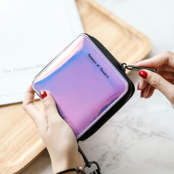 wallets fashion lanyard laser holographic wallet women lady short long purse card holder women's small coin, Red;black
wallets fashion lanyard laser holographic wallet women lady short long purse card holder women's small coin, Red;black