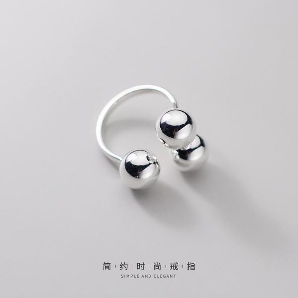 silver ring, female, japanese and korean style, personality, three light beads, index finger exaggerated opening ring cluster rings, Golden;silver
silver ring, female, japanese and korean style, personality, three light beads, index finger exaggerated opening ring cluster rings, Golden;silver