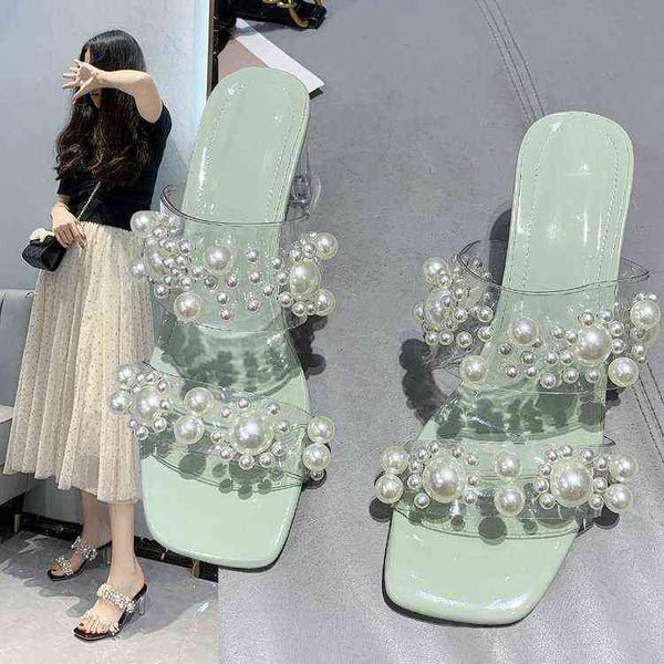 high heeled sandals are fashionable for women to wear pvc pearl decoration in summer, Black
high heeled sandals are fashionable for women to wear pvc pearl decoration in summer, Black