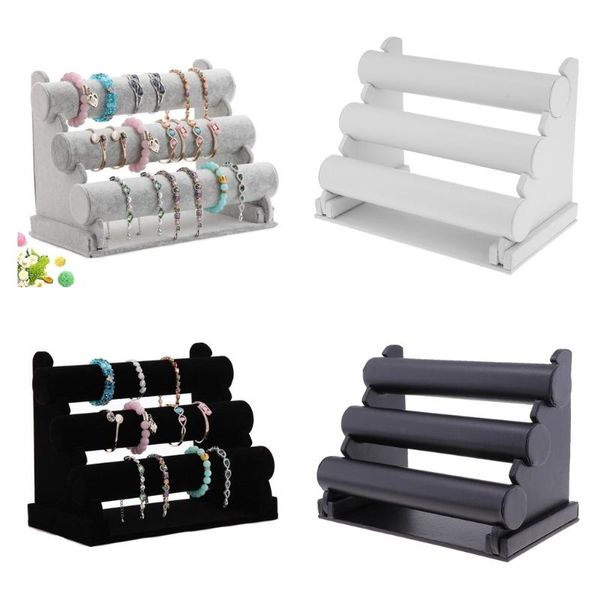 jewelry pouches, bags velvet bracelet holder with three tier rack stand for organization black white, Pink;blue
jewelry pouches, bags velvet bracelet holder with three tier rack stand for organization black white, Pink;blue