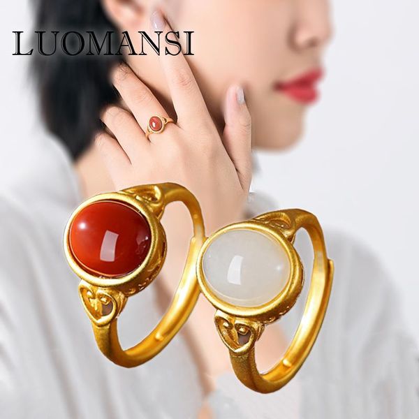 luomansi 925 sterling silver rings plating 14 gold natural jasper ring opening adjustable women jewelry accessories cluster, Golden;silver
luomansi 925 sterling silver rings plating 14 gold natural jasper ring opening adjustable women jewelry accessories cluster, Golden;silver