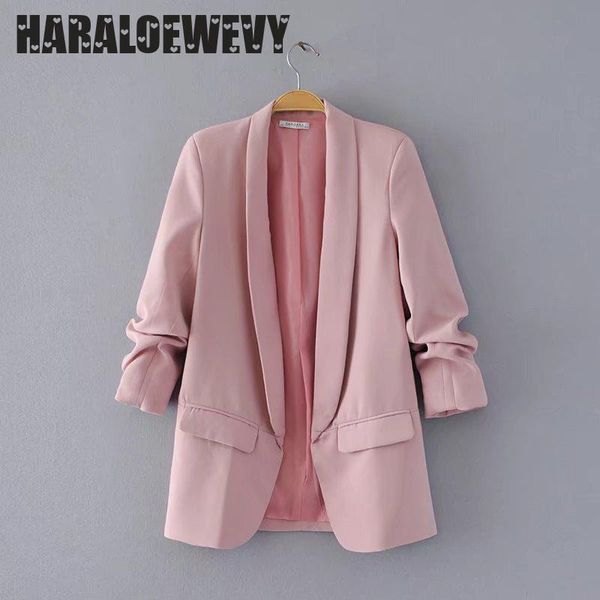 women's suits & blazers pink shawl collar elegant office ladies workwear blazer long sleeve regular fit minimalist 2021 women autumn 4, White;black
women's suits & blazers pink shawl collar elegant office ladies workwear blazer long sleeve regular fit minimalist 2021 women autumn 4, White;black